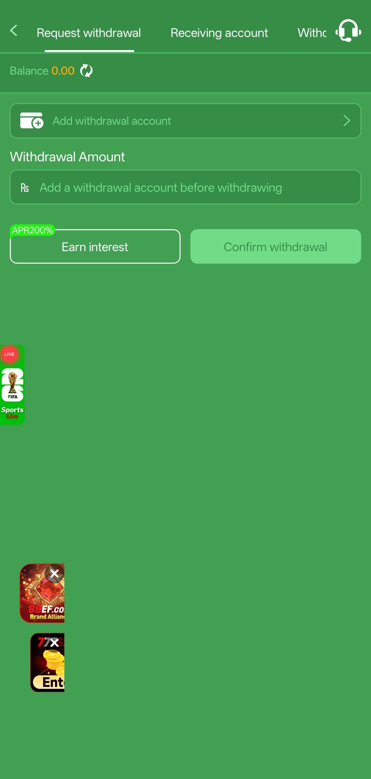 777cx app lobby screenshot — hot games and categories